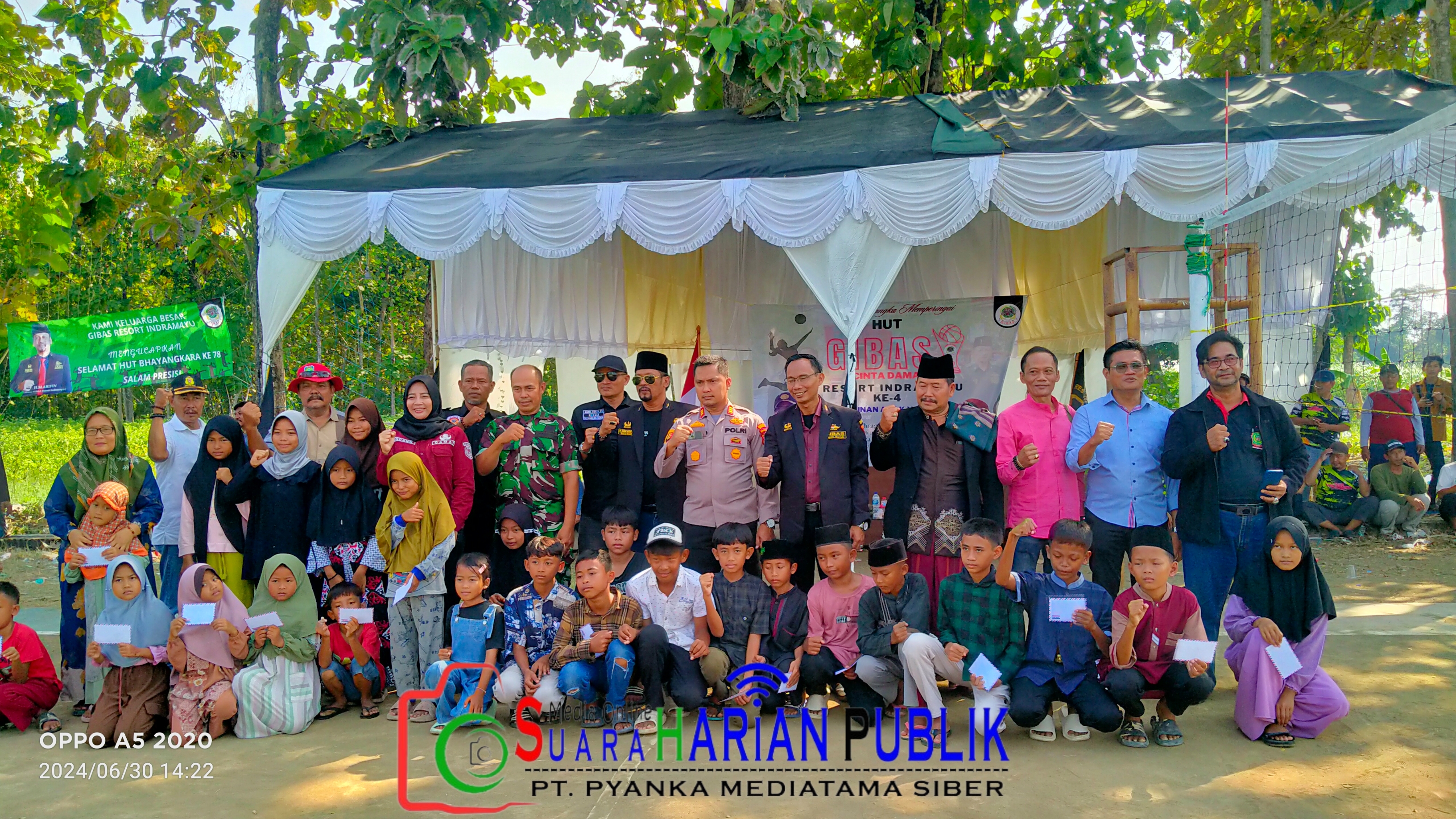 HUT ke-4 GIBAS Resort Indramayu Adakan Turnamen Bola Volly dan Santunan Anak Yatim