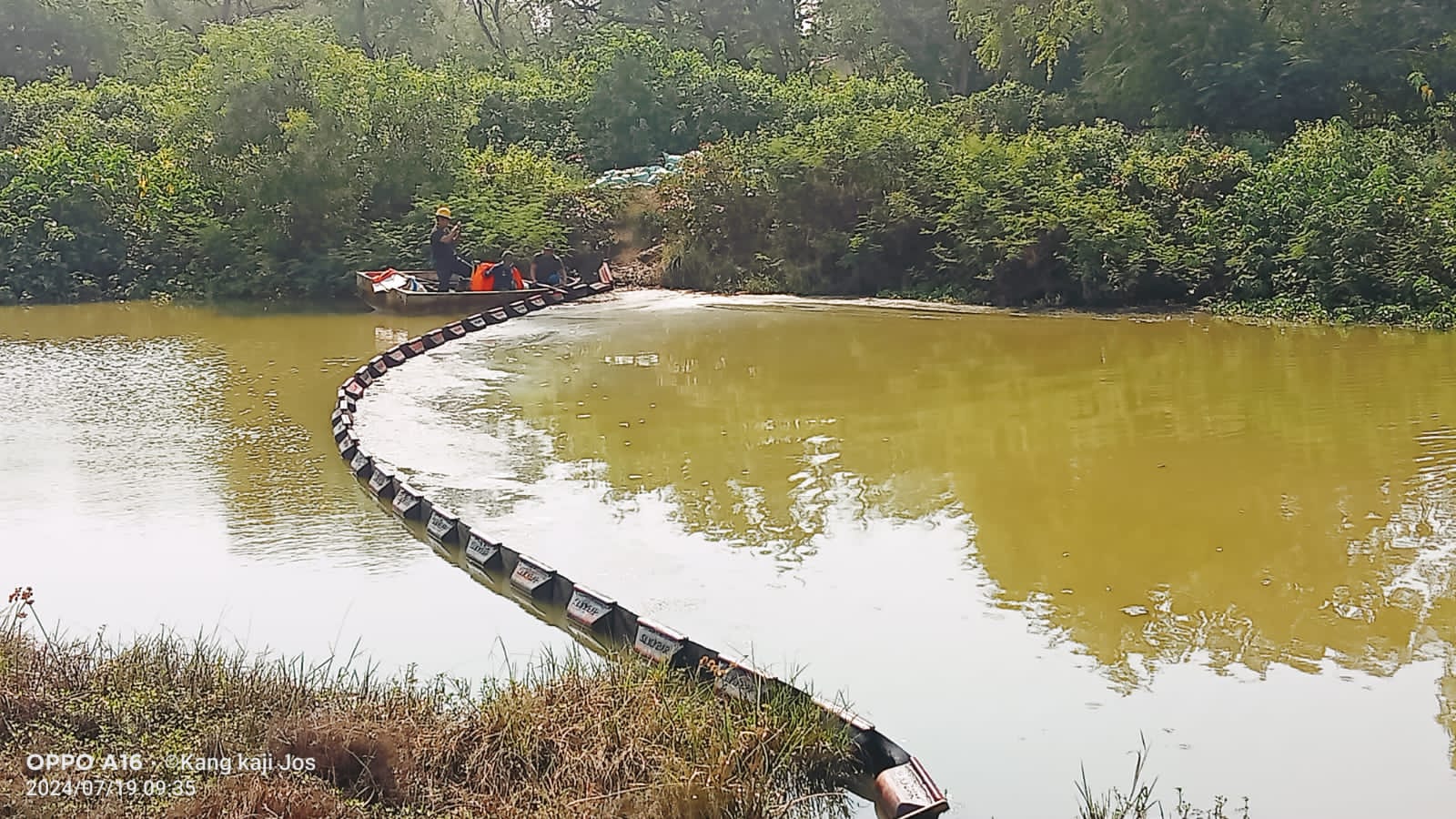 Belum ada Titik Terang dari Pertamina, Petani Blok Sawah Klosod Waswas Saat Pakai Air Sungai Betokan
